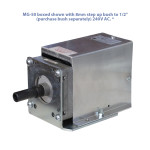 MG-50 boxed shown with 8mm step up bush to 1/2" (purchase bush separately) 240V AC. *